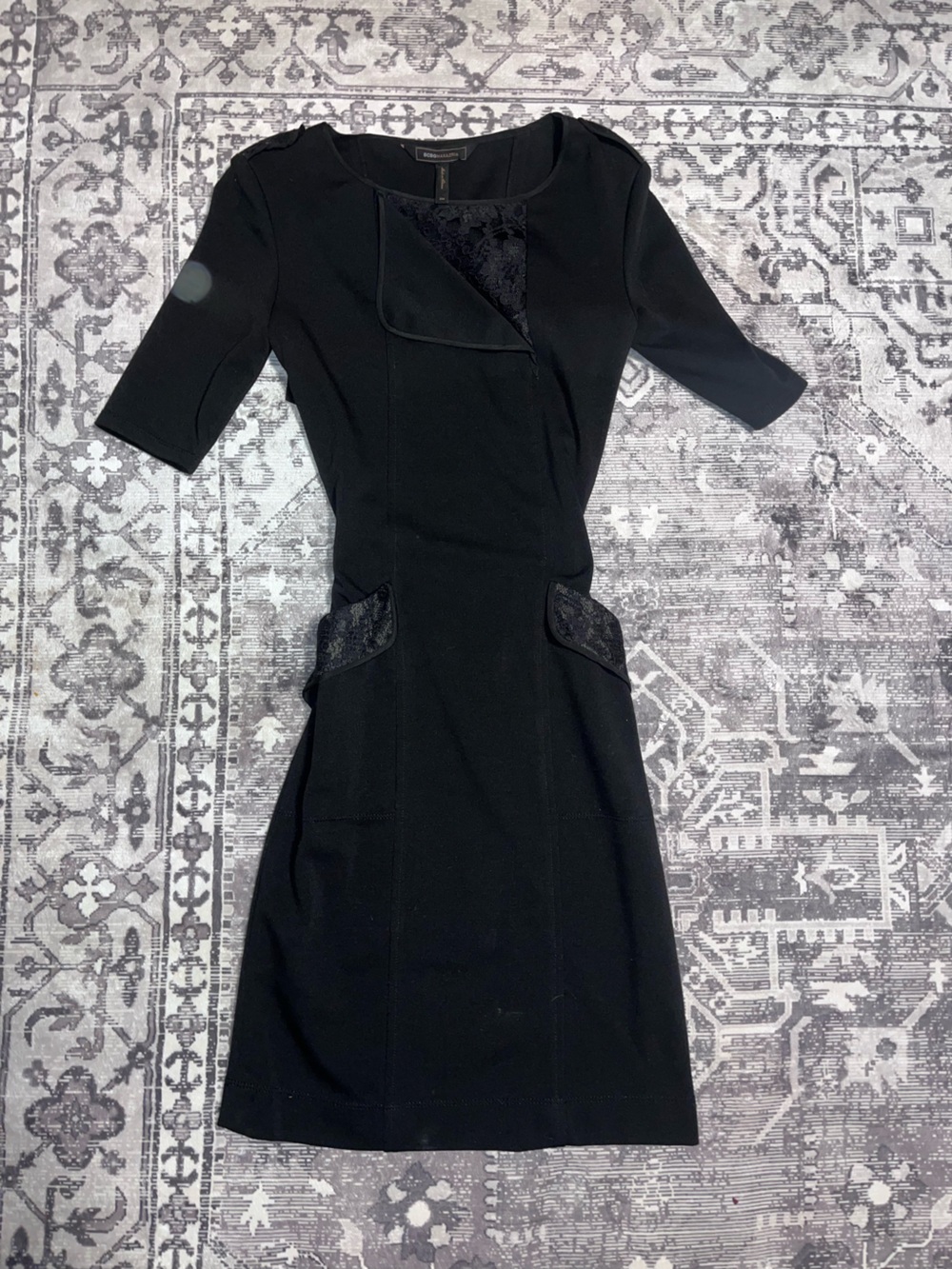 Black lace dress